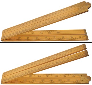 Alex. Mathieson & Son, Glasgow, Scotland: Unused One-Meter Folding Rule