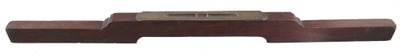 Unmarked: Unus. Rosewood & Brass Spirit Level