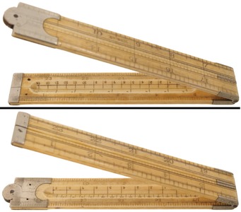 STANLEY (Unmarked), No. 86 1/2: Two Foot/ Four Fold Folding Rule
