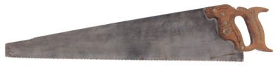 Henry Disston & Sons, Philadelphia, Pennsylvania, No. D-22: Uncommon 8 Pt. Crosscut Hand Saw