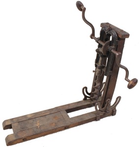Unmarked: Cast Iron Adjustable Boring Machine