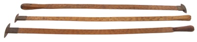 Assorted Makers: Three Hook End Log Measure Rules