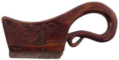 Unmarked: Unus. Carved Body Stair Saw