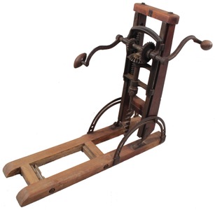 Unmarked: Early Cast Iron Boring Machine