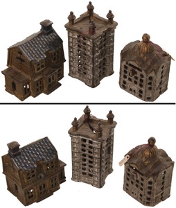 Assorted Makers: Three "Building" Type Still Banks