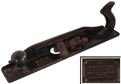 U.S. Shoe Machine Company, Boston, Massachusetts: Franklin's Patent Block Plane