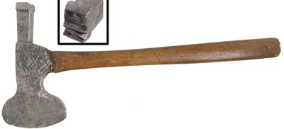 Unmarked: Early Decorated Log Mkg. Hatchet