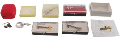 Assorted Makers: Coll. Of Tool Relate Tie Tacks & Tie Bars