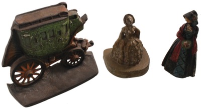Unmarked: Three Cast Iron Figural Doorstops