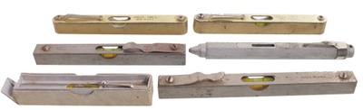 Assorted Makers: Coll. Of Six "Pocket" Levels