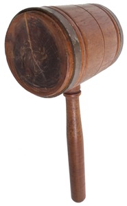 Unmarked: Massive Lignum Vitae Head Mallet