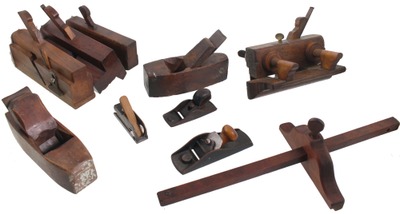 Assorted Makers: Lot Of Clean & Usabl Woodworking Planes