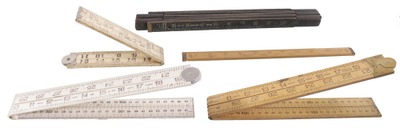 Assorted Makers: Five Interesting English Folding Rule
