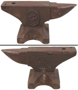 Illinois Iron & Bolt Company, Carpentersville, Illinois, No. 12: Cast Iron "Vulcan" Brand Anvil
