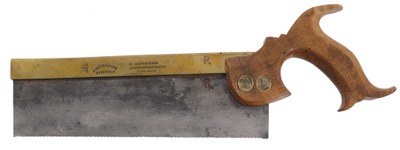 R. Groves & Sons, Sheffield, England: Ten-Inch Brass Back Dovetail Saw