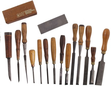 Assorted Makers: Lot Of Extra Clean Tang & Socket Chisels