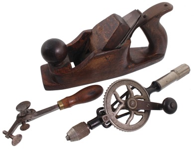 Assorted Makers: Three Early Type Woodworking Tools