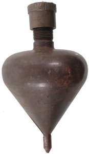 Unmarked: Massive Early Iron Plumb Bob