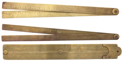Assorted Makers: Three 2-Fold B'smith 'folding Rules