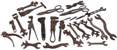 Assorted Makers: Lot Of Fixed & Adjustable Wrenches