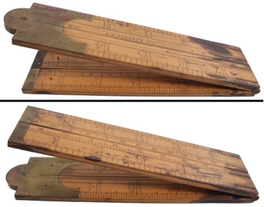 E.A. Stearns & Company, Brattleboro, Vermont, No. 21: Two-Foot, Four-Fold Folding Rule