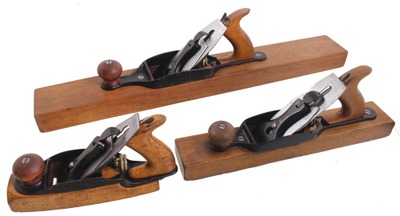 Goodall Tool Company, Philadelphia,  Pennsylvania: Three "Goodall" Bran Transitional Plane