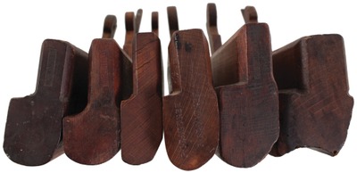 Assorted Makers: Six 18th C. Maker Molding Planes