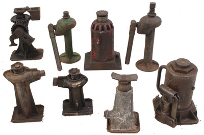 Assorted Makers: Coll. Of Eight Automotive Jacks