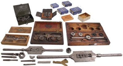 Assorted Makers: Lot Of Metal Wkg. Taps & Die Stocks