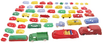 Assorted Makers: Coll. Of Early Plastic Vehicle Toys