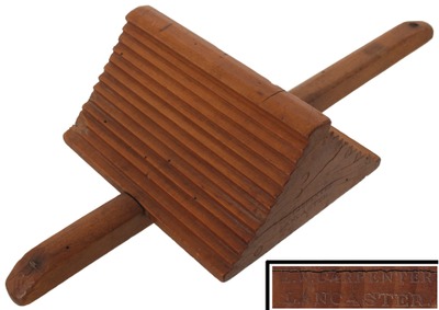 E.W. Carpenter, Lancaster, Pennsylvania: Rare Dbl. Faced Flooring Gauge