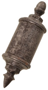 Unmarked: 18th C. Form Cylindrical Plumb Bo