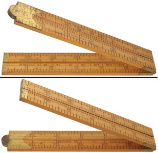 Stanley Rule & Level, No. 53: Two Foot/ Four Fold Folding Rule