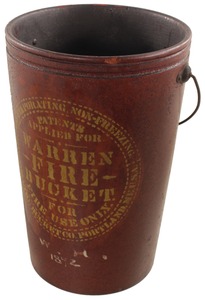 United Indurated Fibre Company, Portland, Maine: Carmichael's Patent Fibre Fire Bucket