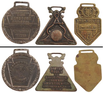 Assorted Makers: Three Tool-Related Watch Fob
