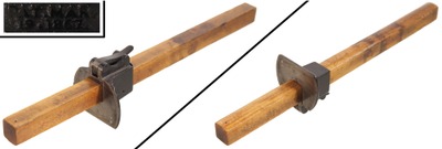 Peter Lawyer, Richmondville, New York: Early Patent Cast Ir Iron Head Marking Gauge