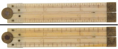 E.A. Stearns & Company (Unmarked), No. 61: Rare Six-Inch, 2-Fol Folding Rule