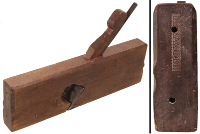 E.Z. Baxter, Barnstable, Massachusetts: Early Yellow Birch Rabbet Molding Plane