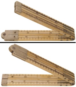Alex. Mathieson & Son, Glasgow, Scotland: One-Foot, Four-Fold Folding Rule