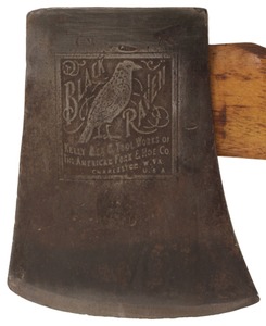 Kelly Axe & Tool Works, Charleston, West Virginia: Extra Clean "Black Raven" Sgl. Bit Axe