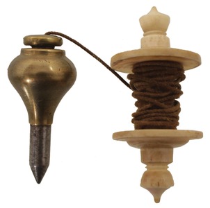 Unmarked: Diminutive Brass Plumb Bob