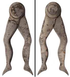 Unmarked: Fancy Nickel Plated "Ladyleg" Calipers