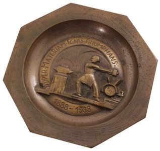 Unmarked: 50th Anniv. Commemor Brass Tray