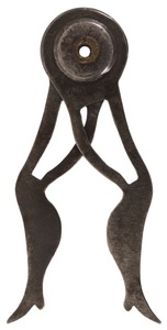Unmarked: Pair Of Hand Made "Ladyleg" Caliper