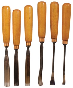 Unmarked: Lot Of Six Extra Clean Carving Tools