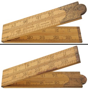 Stanley Rule & Level, No. 73 1/4: Two Foot, Four Fold Folding Rule