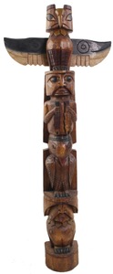 Unmarked: Genuine Alaskan Native Amer. Totem P