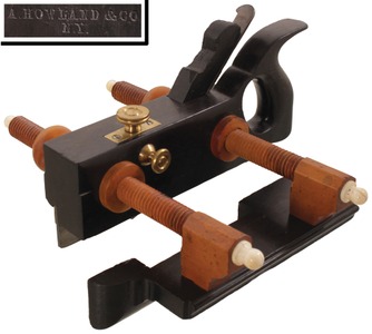 A. Howland & Company, Auburn, New York, No. 100: Handled Ebony Plow Plane