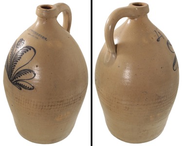 F. Stetzenmeyer, Rochester, New York: Extra Clean Early Stoneware Jug