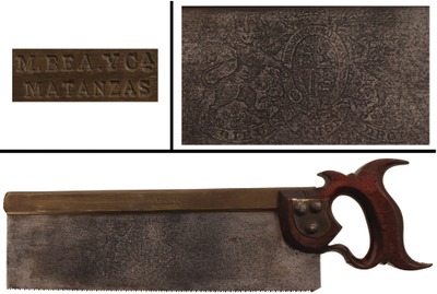 Joseph Marples, York Works, Sheffield, England: Rare Cuban Export Saw
